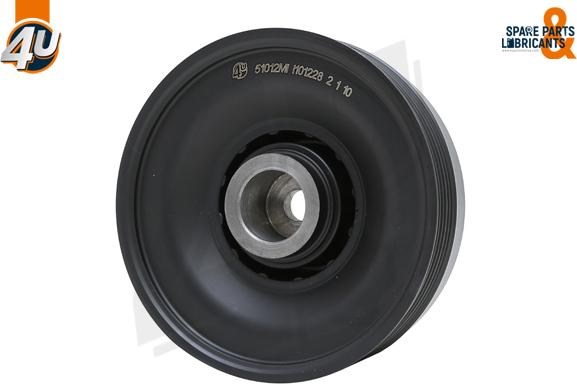 4U Autoparts 51012MI - Шкив коленчатого вала abcparts.ee