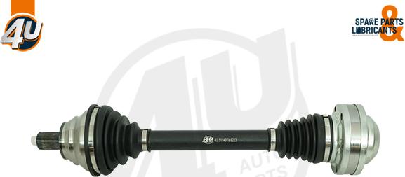 4U Autoparts 51143VV - Приводной вал abcparts.ee