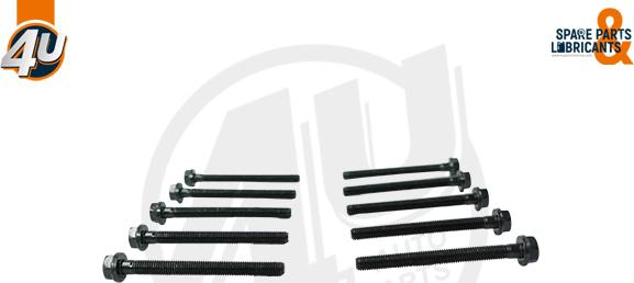 4U Autoparts 18705ME - Kruvi,heitgaasisüsteem abcparts.ee