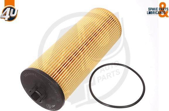 4U Autoparts 38649ME - Õlifilter abcparts.ee