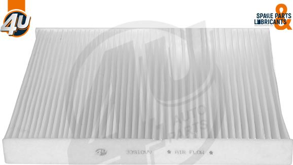 4U Autoparts 33910VV - Фильтр воздуха в салоне abcparts.ee