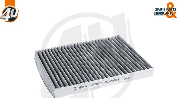 4U Autoparts 33826VV - Фильтр воздуха в салоне abcparts.ee