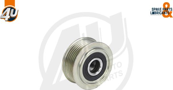 4U Autoparts 32615VV - Шкив генератора, муфта abcparts.ee