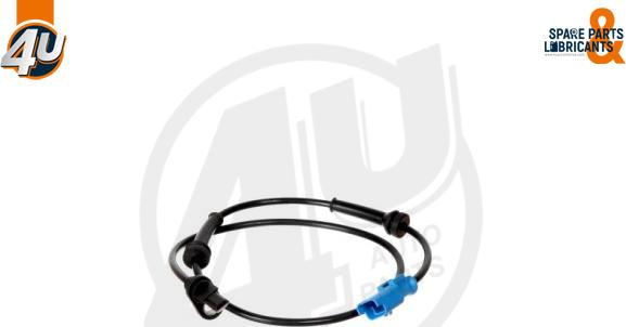 4U Autoparts 20464PU - ABS датчик, частота вращения колеса abcparts.ee