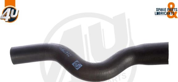 4U Autoparts 21479PU - Шланг радиатора abcparts.ee