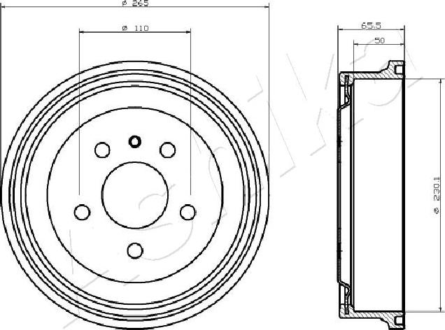 4X4 ESTANFI EST-56-00-0413 - Тормозной барабан abcparts.ee
