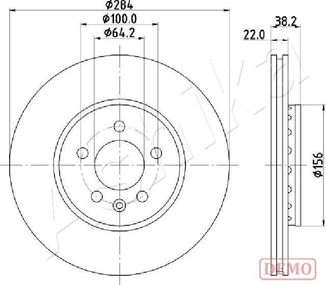 4X4 ESTANFI EST-60-04-442C - Тормозной диск abcparts.ee