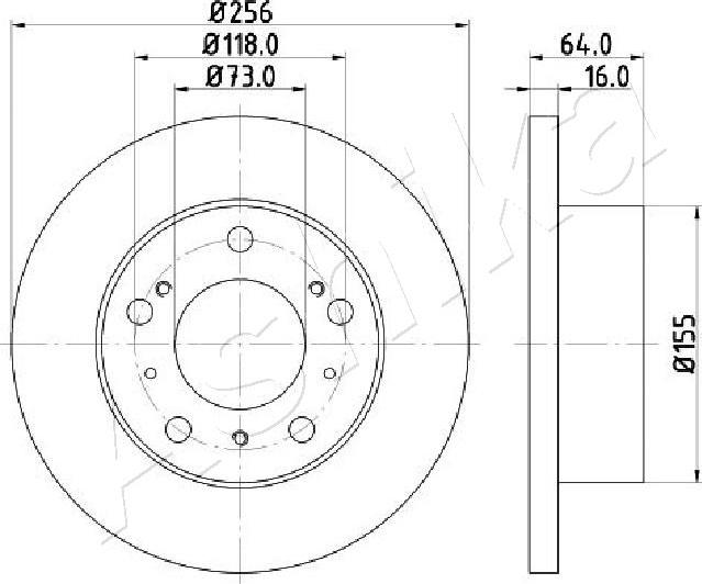 4X4 ESTANFI EST-60-00-0267C - Тормозной диск abcparts.ee