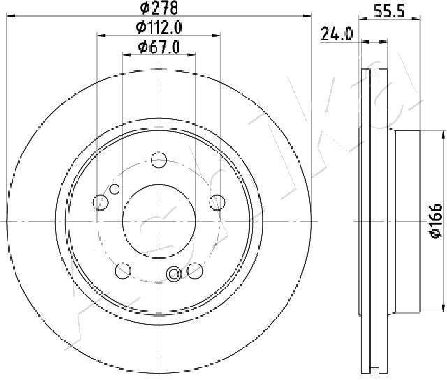 4X4 ESTANFI EST-61-00-0506 - Тормозной диск abcparts.ee
