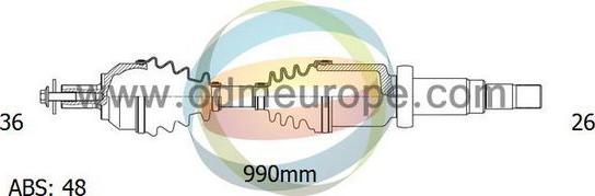 4X4 ESTANFI EST-18-152101 - Приводной вал abcparts.ee