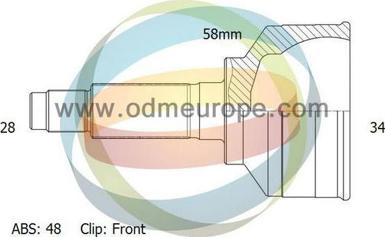 4X4 ESTANFI EST-12-141459 - Комплект ШРУСа, приводной вал, шарнир abcparts.ee