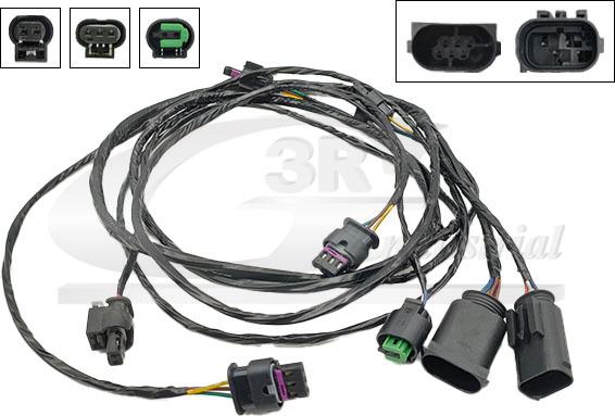 3RG 30109 - Ремкомплект кабеля, датчик - система помощи при парковке abcparts.ee