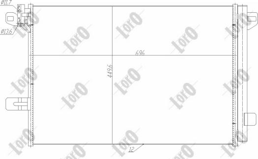 ABAKUS 053-016-0037 - Конденсатор кондиционера abcparts.ee