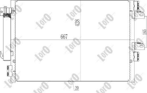 ABAKUS 015-016-0003 - Конденсатор кондиционера abcparts.ee