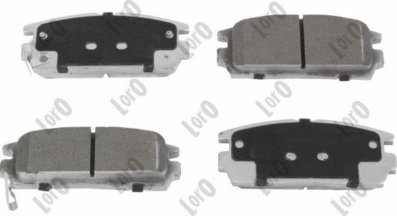 ABAKUS 231-02-076 - Тормозные колодки, дисковые, комплект abcparts.ee