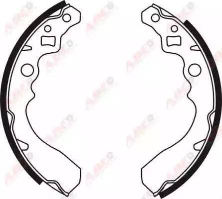 ABE C06008ABE - Комплект тормозных колодок, барабанные abcparts.ee