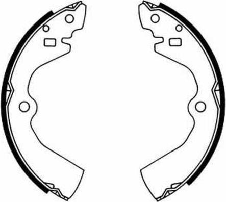 ABE C01034ABE - Комплект тормозных колодок, барабанные abcparts.ee