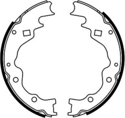 ABE C03025ABE - Комплект тормозных колодок, барабанные abcparts.ee