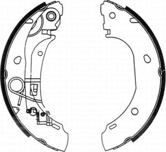 ABE C0F025ABE - Комплект тормозных колодок, барабанные abcparts.ee