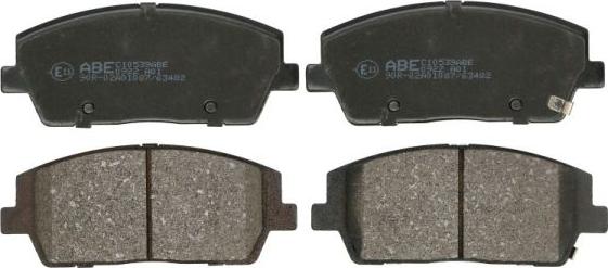 ABE C10539ABE - Тормозные колодки, дисковые, комплект abcparts.ee