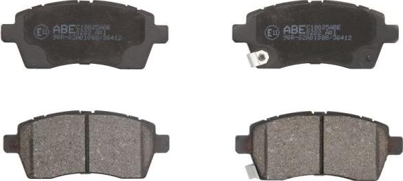 ABE C18025ABE - Тормозные колодки, дисковые, комплект abcparts.ee