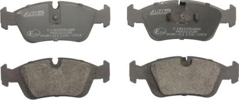ABE C1B005ABE - Тормозные колодки, дисковые, комплект abcparts.ee