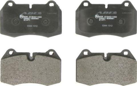 ABE C1B012ABE - Тормозные колодки, дисковые, комплект abcparts.ee