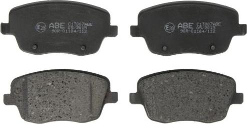 ABE C1T007ABE - Тормозные колодки, дисковые, комплект abcparts.ee