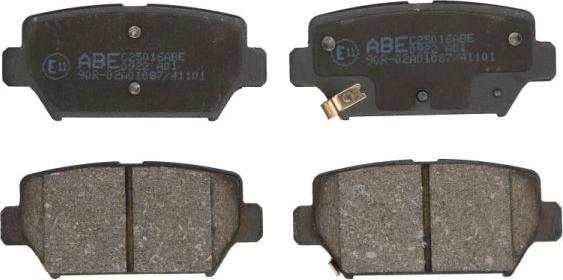ABE C25016ABE - Тормозные колодки, дисковые, комплект abcparts.ee