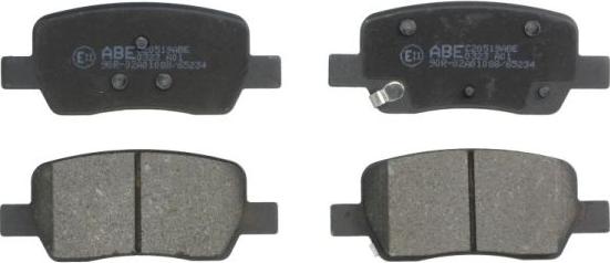 ABE C20519ABE - Тормозные колодки, дисковые, комплект abcparts.ee