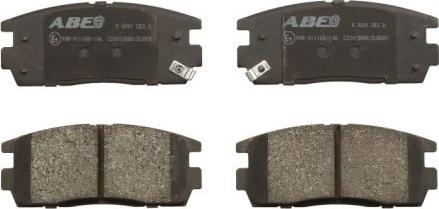 ABE C20012ABE - Тормозные колодки, дисковые, комплект abcparts.ee