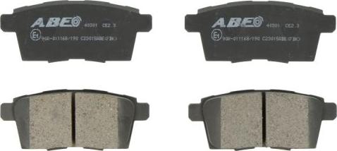 ABE C23015ABE - Тормозные колодки, дисковые, комплект abcparts.ee