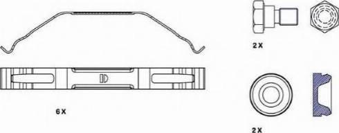 ABEX FAC165 - Комплектующие для колодок дискового тормоза abcparts.ee