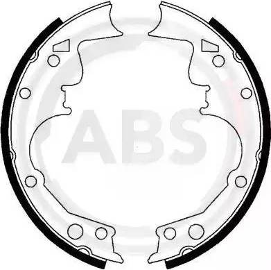 A.B.S. 40472 - Комплект тормозных колодок, барабанные abcparts.ee