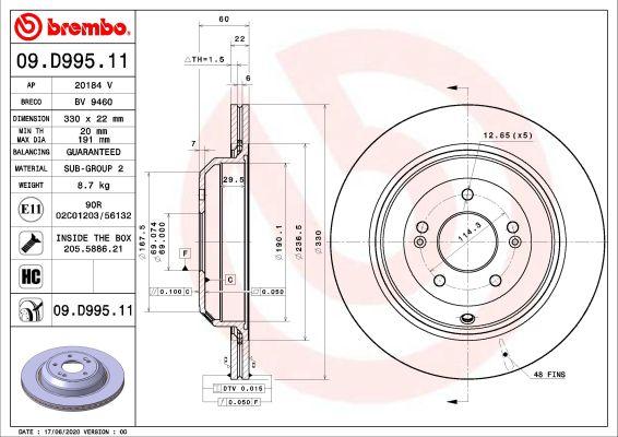 A.B.S. 09.D995.11 - Тормозной диск abcparts.ee