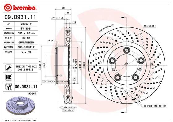 A.B.S. 09.D931.11 - Тормозной диск abcparts.ee