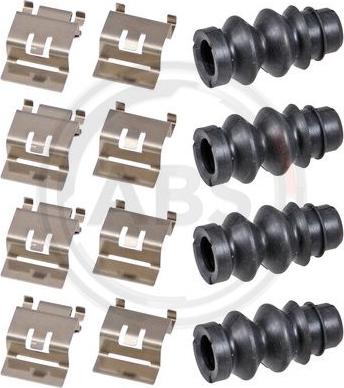 A.B.S. 0124Q - Комплектующие для колодок дискового тормоза abcparts.ee