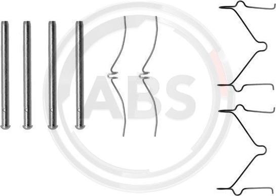 A.B.S. 1124Q - Комплектующие для колодок дискового тормоза abcparts.ee