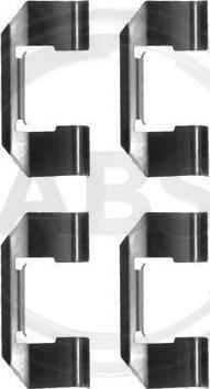 A.B.S. 1174Q - Комплектующие для колодок дискового тормоза abcparts.ee