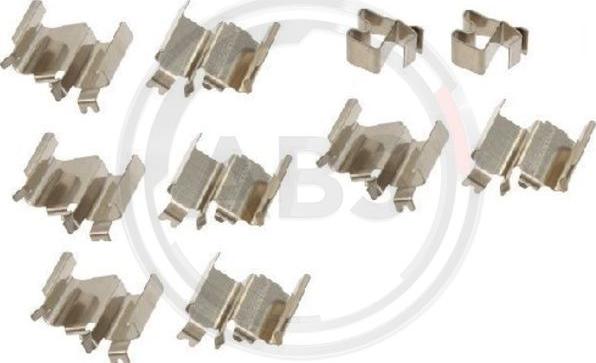 A.B.S. 1244Q - Комплектующие для колодок дискового тормоза abcparts.ee