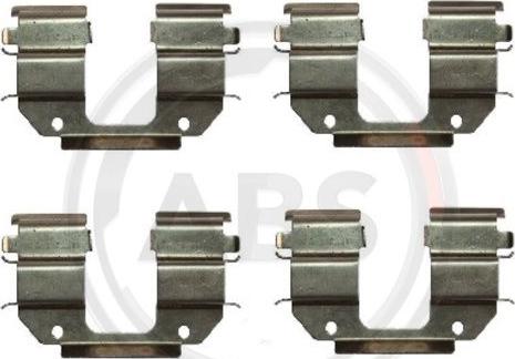 A.B.S. 1285Q - Комплектующие для колодок дискового тормоза abcparts.ee