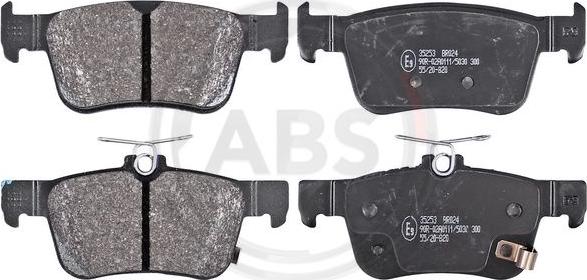 A.B.S. 35253 - Тормозные колодки, дисковые, комплект abcparts.ee