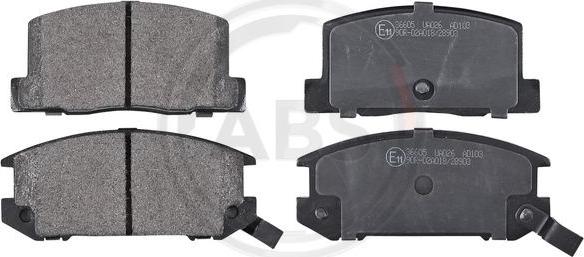 A.B.S. 36605 - Тормозные колодки, дисковые, комплект abcparts.ee