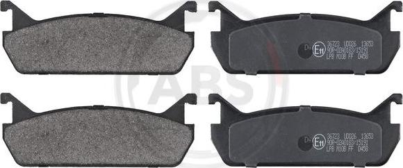 A.B.S. 36723 - Тормозные колодки, дисковые, комплект abcparts.ee