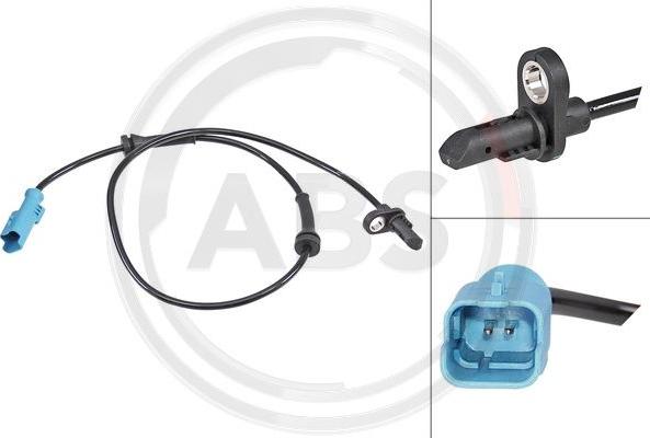 A.B.S. 30942 - ABS датчик, частота вращения колеса abcparts.ee
