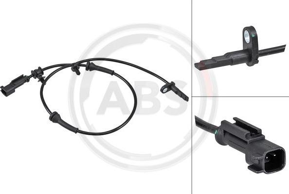 A.B.S. 30185 - ABS датчик, частота вращения колеса abcparts.ee