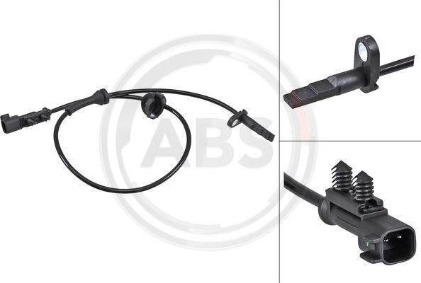 A.B.S. 30180 - ABS датчик, частота вращения колеса abcparts.ee