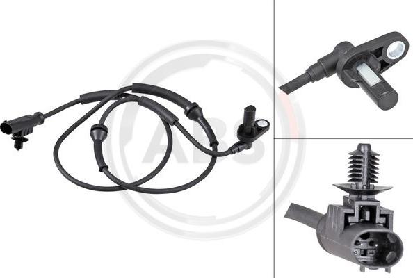 A.B.S. 30806 - ABS датчик, частота вращения колеса abcparts.ee