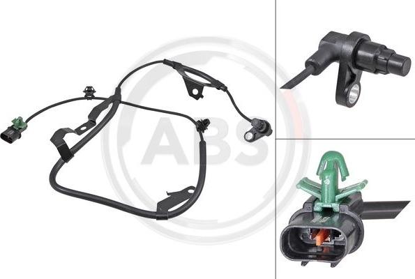 A.B.S. 31972 - ABS датчик, частота вращения колеса abcparts.ee