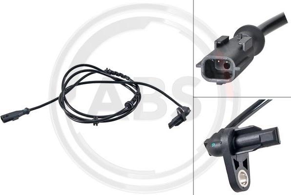 A.B.S. 31650 - ABS датчик, частота вращения колеса abcparts.ee